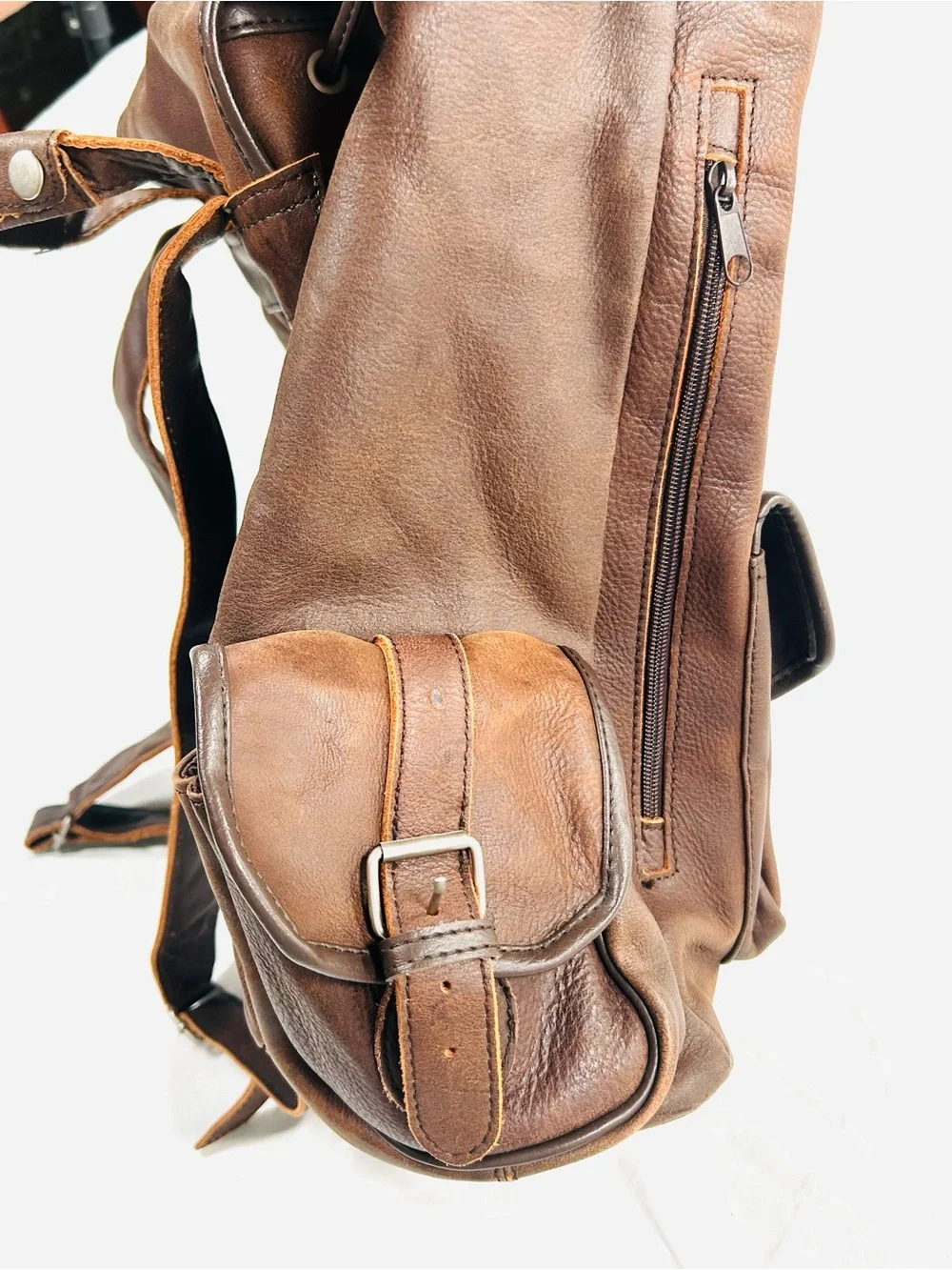 Unbranded Distressed Leather Backpack